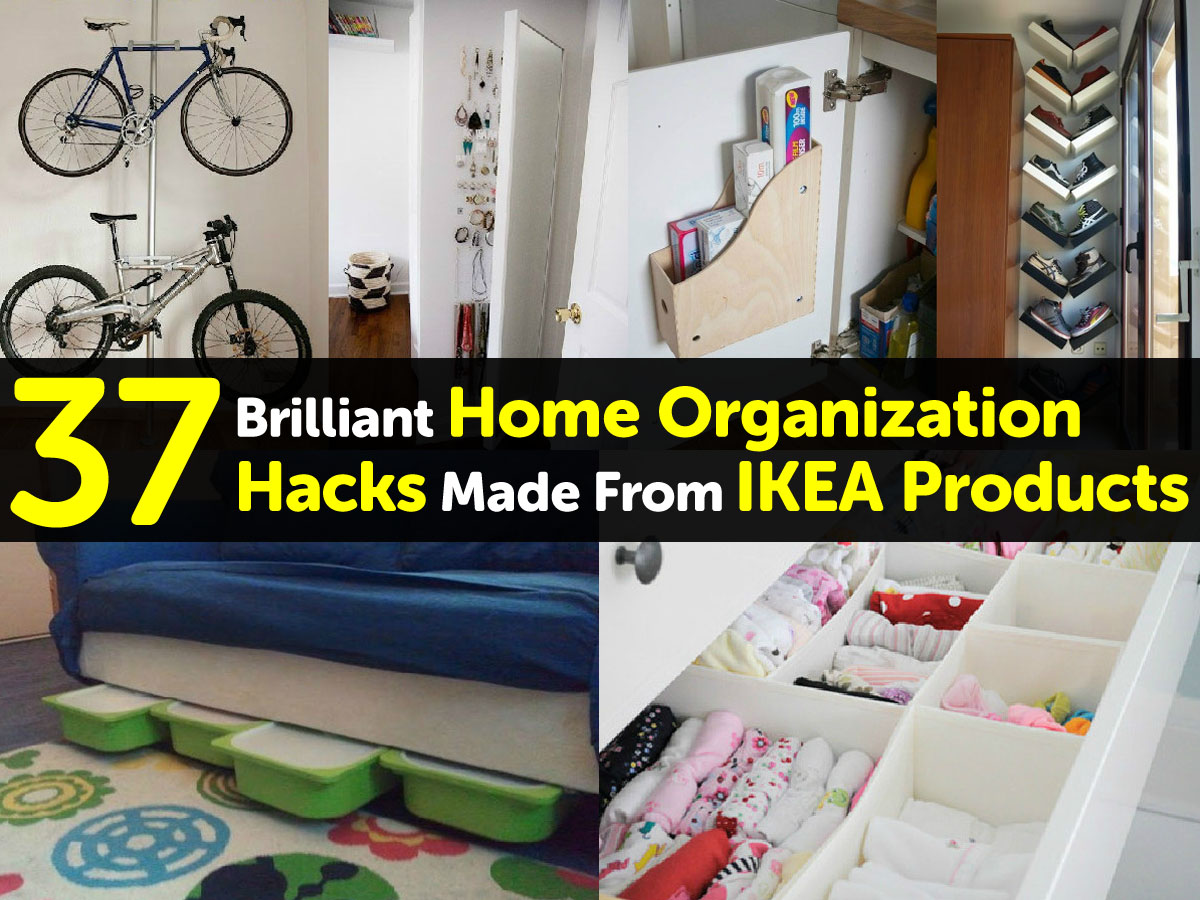37 Brilliant Home Organization Hacks Made From IKEA Products