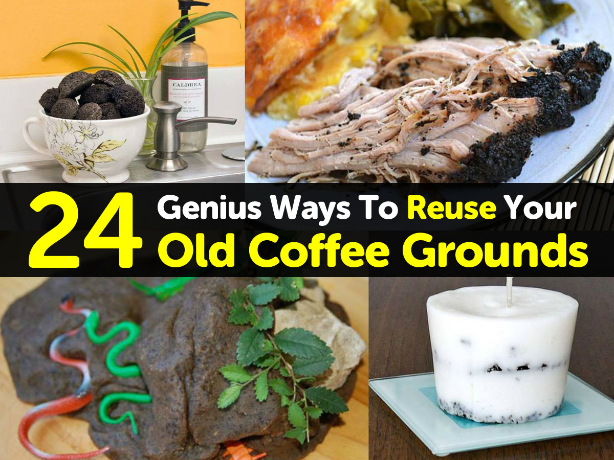 24 Genius Ways To Reuse Your Old Coffee Grounds 24-genius-ways-to-reuse-your-old-coffee-grounds